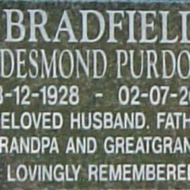 BRADFIELD Desmond Purdon 1928-2002