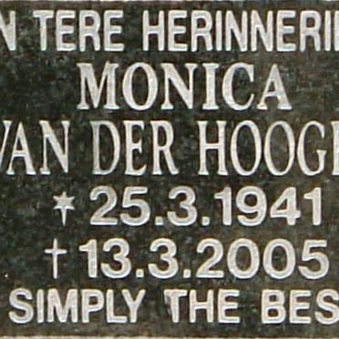 HOOGEN, van der, Monica 1941-2005