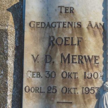 MERWE Roelf, v.d. 1902-1953