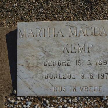 KEMP Martha Magdalena 1894-1974