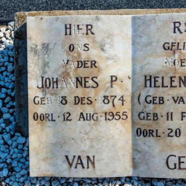 GENT Johannes P., van 1874-1955 &amp; Helena C. VAN GENT 1882-1956