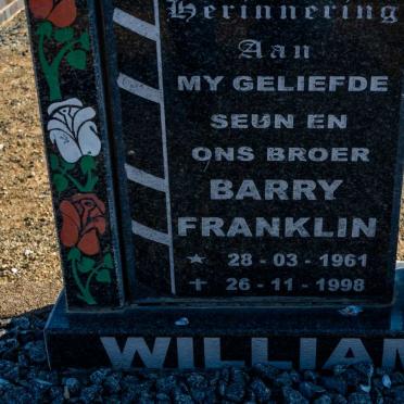 WILLIAMS Barry Franklin 1961-1998