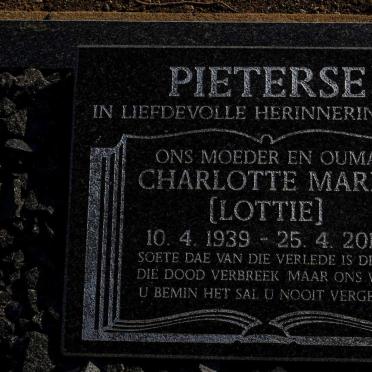 PIETERSE Charlotte Maria 1939-2013