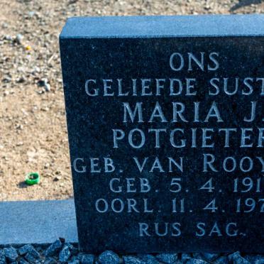 POTGIETER Maria J. nee VAN ROOYEN 1913-1972