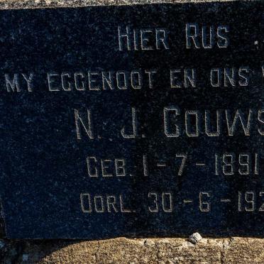 GOUWS N.J. 1891-1926