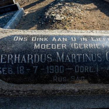 GOUWS Gerhardus Martinus 1900-1975