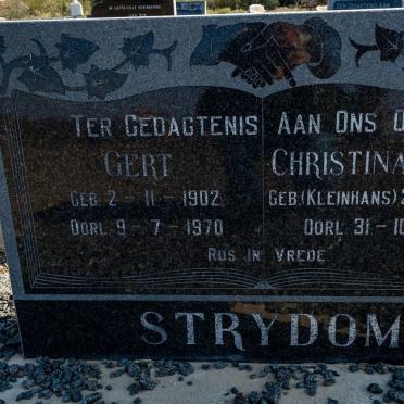 STRYDOM Gert 1902-1970 &amp; Christina C.S.E. KLEINHANS 1904-1991