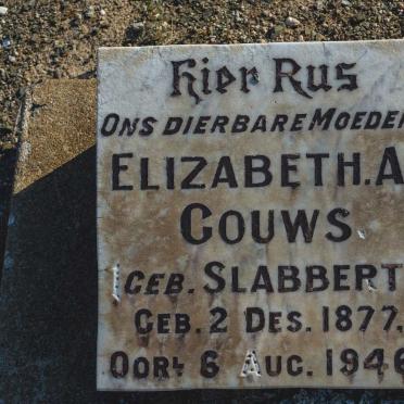 GOUWS Elizabeth A. nee SLABBERT 1877-1946