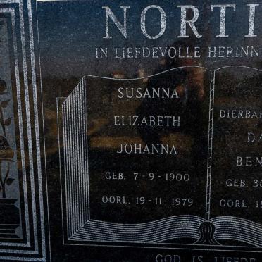 NORTIER Daniel Benjamin 1898-1974 &amp; Susanna Elizabeth Johanna 1900-1979