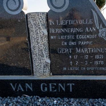 GENT Gert Marthinus, van 1921-1978