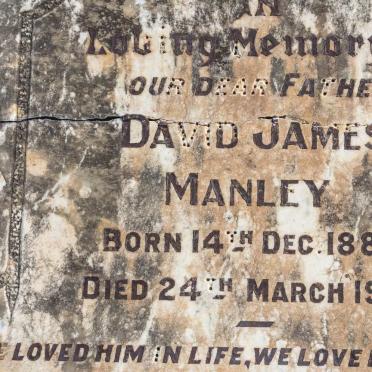 MANLEY David James 1880-1947