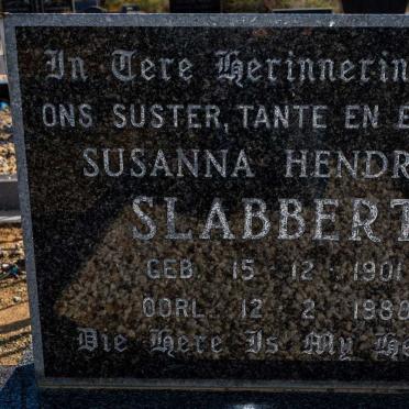 SLABBERT Susanna Hendrika 1901-1988