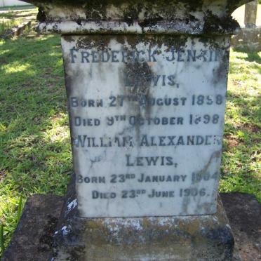 LEWIS Frederick Jenkin 1898-1898 :: LEWIS William Alexander 1904-1906