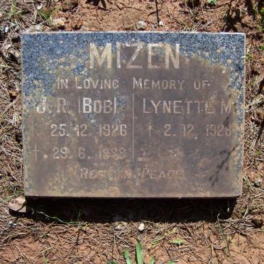 MIZEN J.R. 1926-1988 &amp; Lynette M 1928-