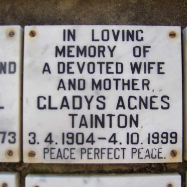 TAINTON Gladys Agnes 1904-1999