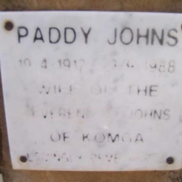 JOHNS Paddy 1912-1988