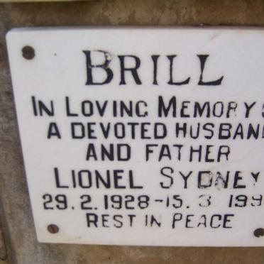 BRILL Lionel Sydney 1928-1995