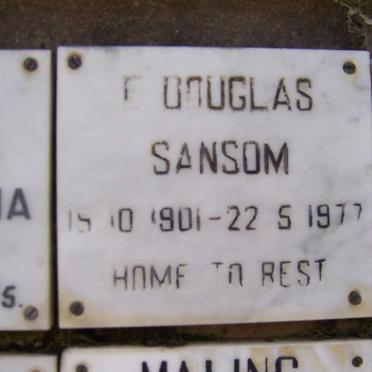 SANSOM E. Douglas 1901-1977