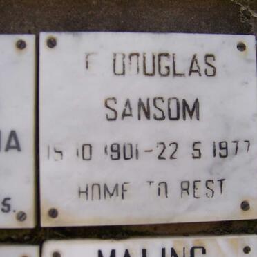 SANSOM E. Douglas 1901-1977