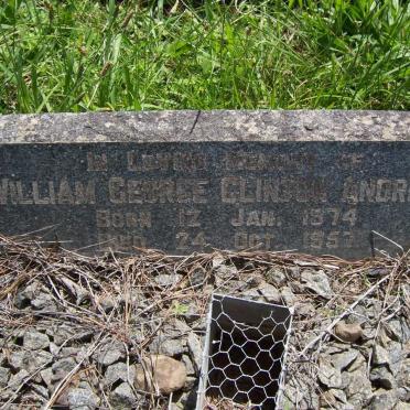 ANDREWS William George Clinton 1874-1957