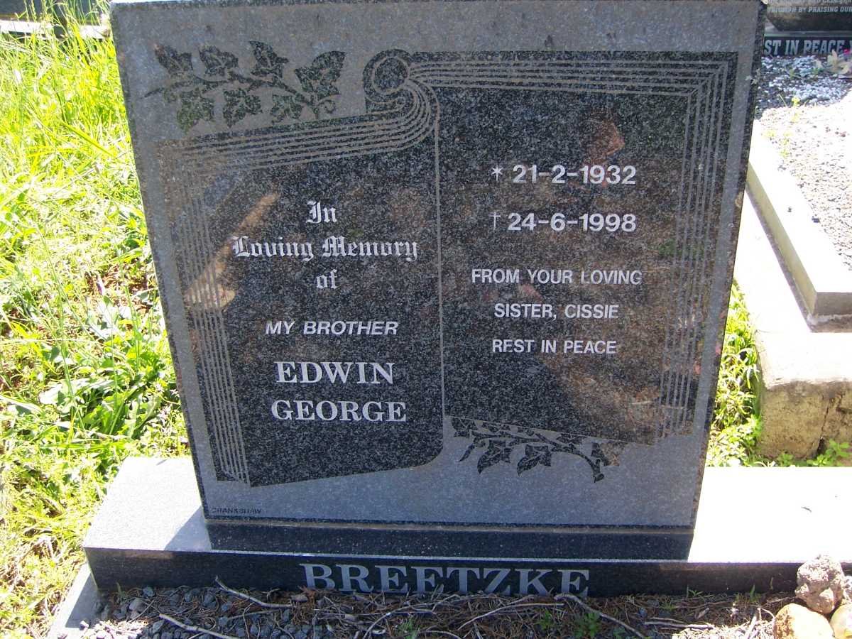 BREETZKE Edwin George 1932-1998