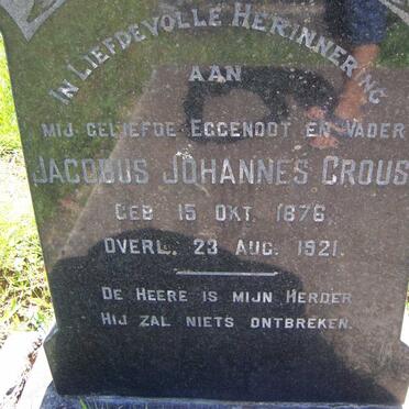 CROUS Jacobus Johannes 1876-1921