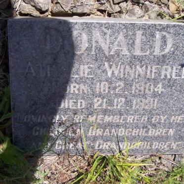 DONALD Athalie Winnifred 1904-1991