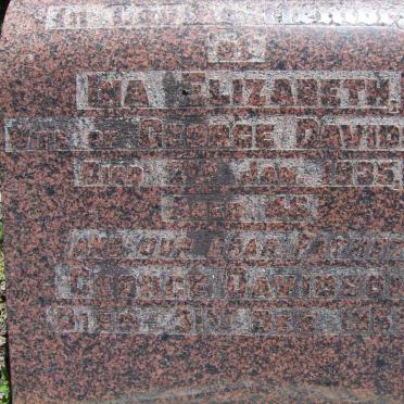 DAVIDSON Ina Elizabeth -1935
