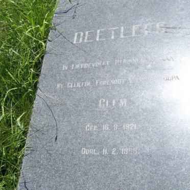 DEETLEFS Clem 1921-1983
