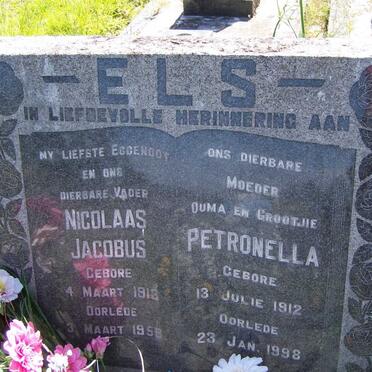 ELS Nicolaas Jacobus 1913-1959 &amp; Petronella 1912-1998