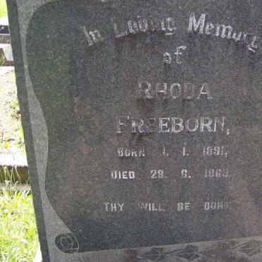 FREEBORN Rhoda 1891-1965