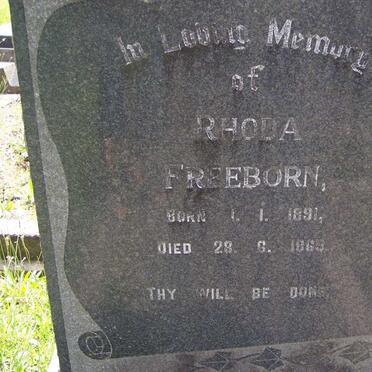 FREEBORN Rhoda 1891-1965
