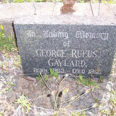 GAYLARD George Rufus 1863-1912