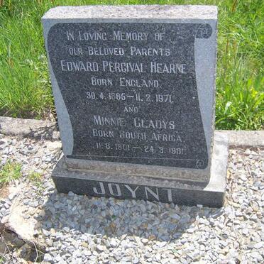 JOYNT Edward Percival Hearne 1885-1971 &amp; Minnie Gladys 1901-1981
