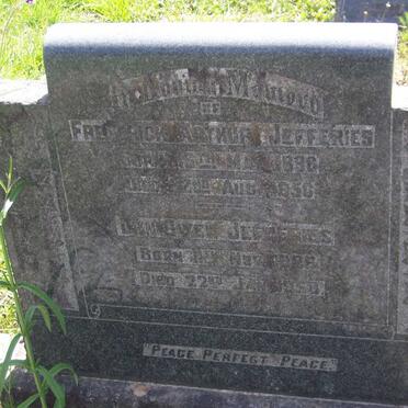 JEFFERIES Frederick Arthur 1890-1956 :: JEFFERIES Len Owen 1896-1958