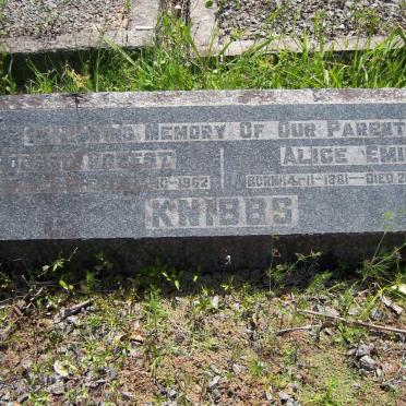 KNIBBS Robert Ernest 1874-1962 &amp; Alice Emily 1881-1958