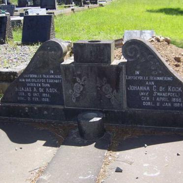 KOCK Jesajas A., de 1894-1968 &amp; Johanna C. SWANEPOEL 1896-1984
