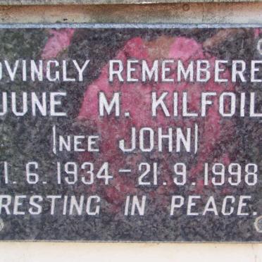 KILFOIL June M. nee JOHN 1934-1998