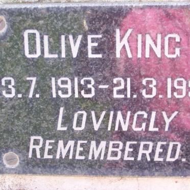 KING Olive 1913-1996