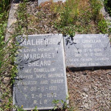 MALHERBE Margaret Sheard nee CONNELLAN 1931-1982 :: CONNELLAN H.B. 1904-1995