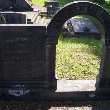 MERWE Johannes Lodewicus, van der 1934-1970