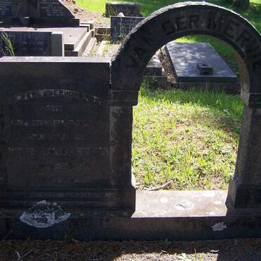 MERWE Johannes Lodewicus, van der 1934-1970
