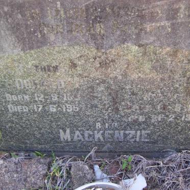 MacKENZIE Donald 1880-1957 &amp; Esther Christina KROG 1891-1947
