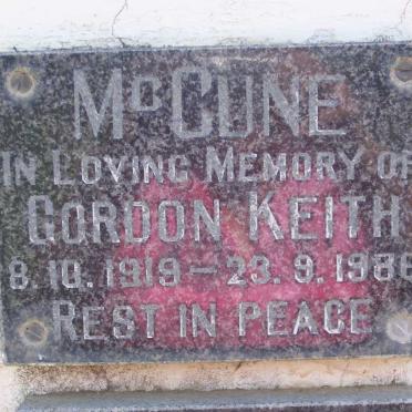 McCUNE Gordon Keith 1919-1986