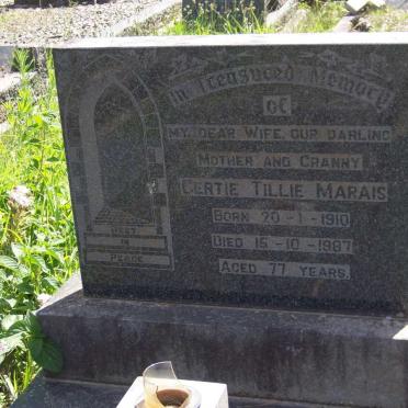 MARAIS Gertie Tillie 1910-1987
