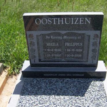 OOSTHUIZEN Philippus 1939-2008 &amp; Sheila 1938-2007
