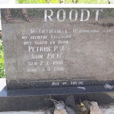 ROODT Petrus P.J. 1906-1986
