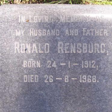 RENSBURG Ronald 1912-1968