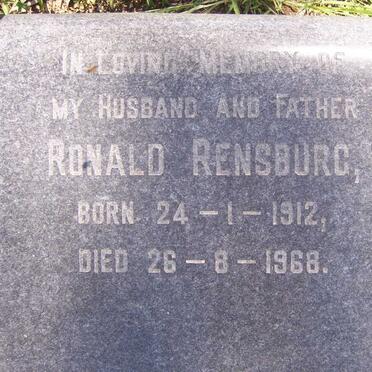 RENSBURG Ronald 1912-1968