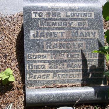 RANGER Janet Mary 1904-1947